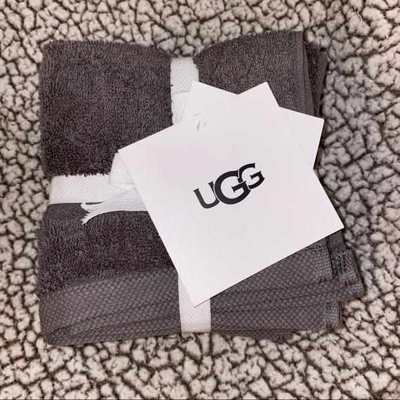UGG Bath Ugg Organic Washcloth Set Charcoal Grey Poshmark